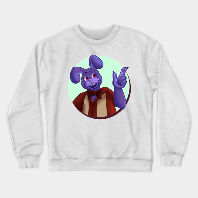 Bonnie Bunny Crewneck Sweatshirt by CrysiciclesKori